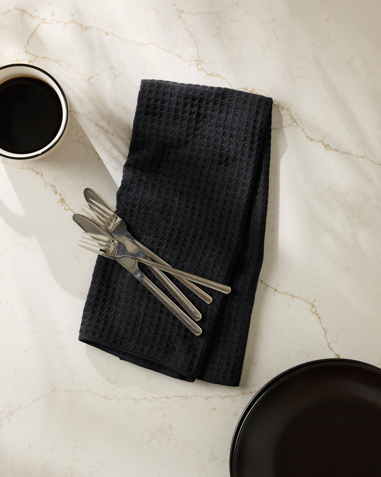 Onyx Truffle Geometry Hand Towel