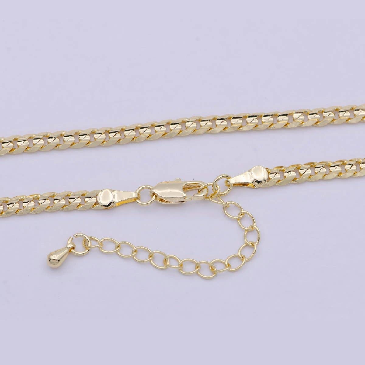 Miami Cuban Gold Curb Link Chain 18K Gold filled - 3.4mm
