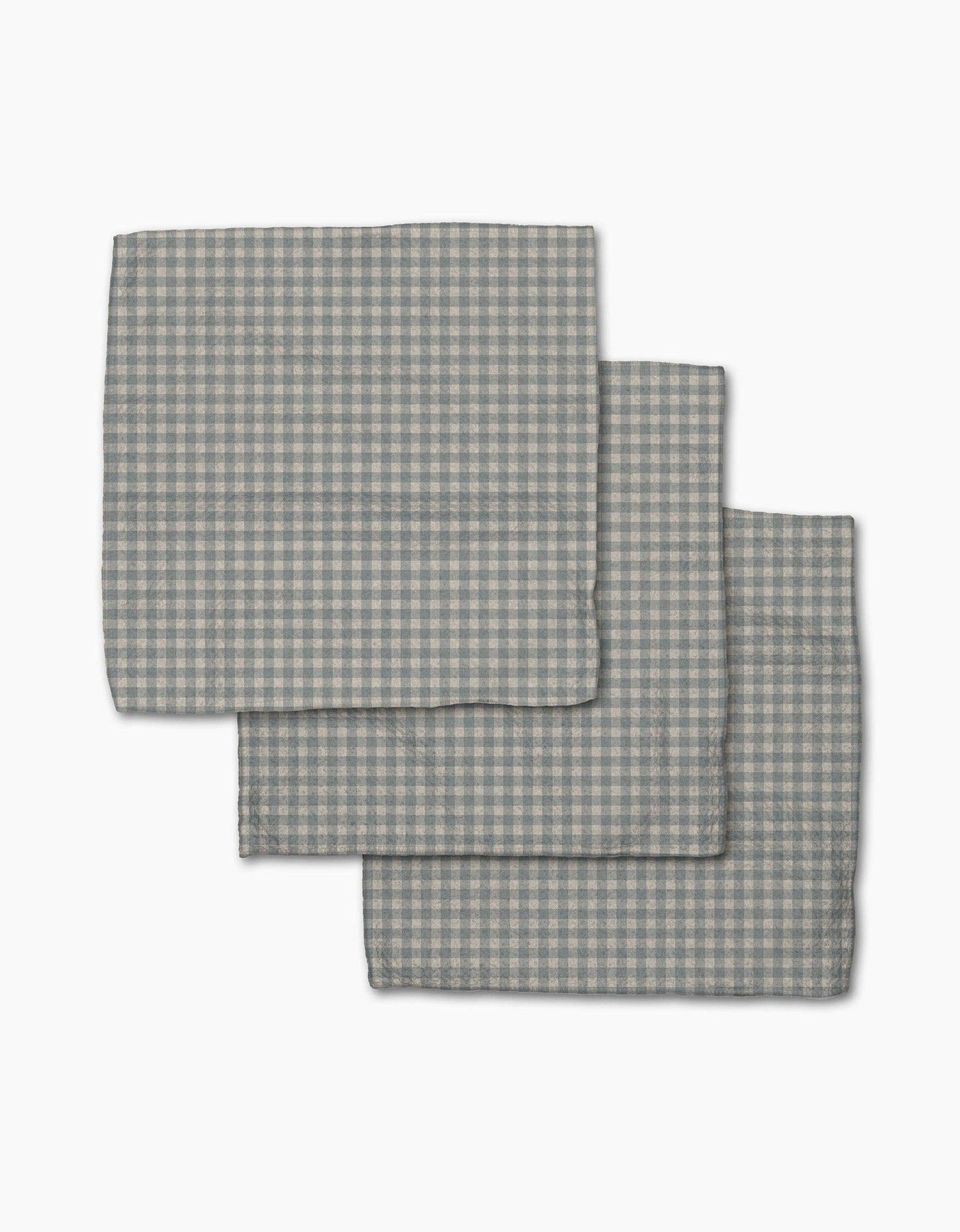 Tidepool Check Geometry Dishcloth Set