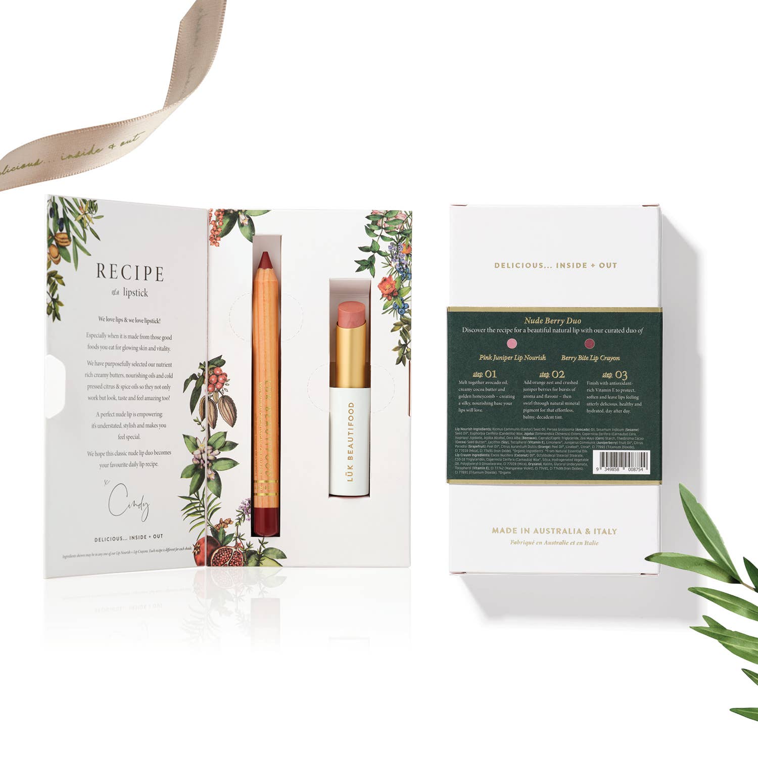 Recipe of a Lipstick - Nude Berry Duo Holiday 2025 Gift