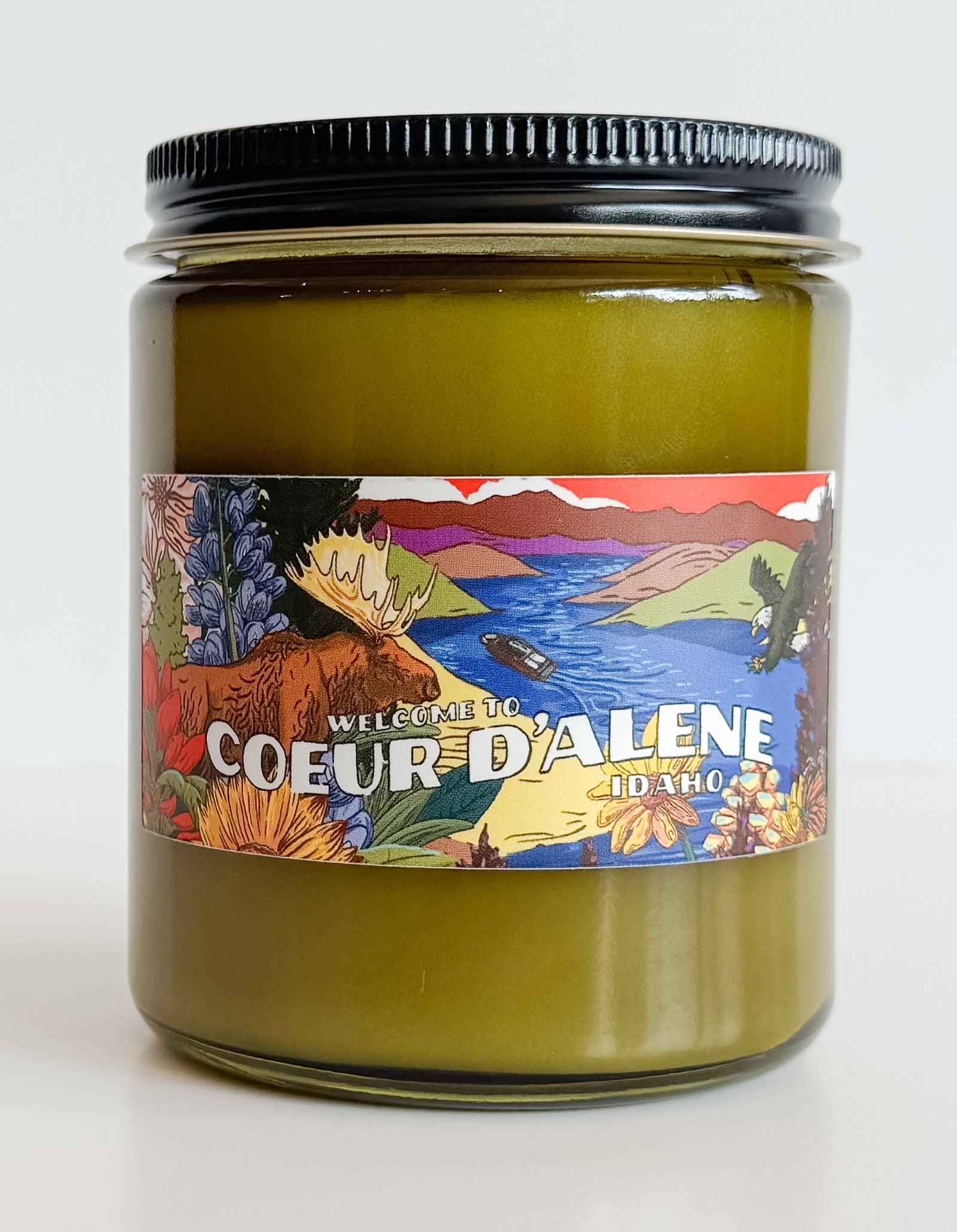 Coeur d'Alene Mural Candle - Label Designed by Brelse Lewis