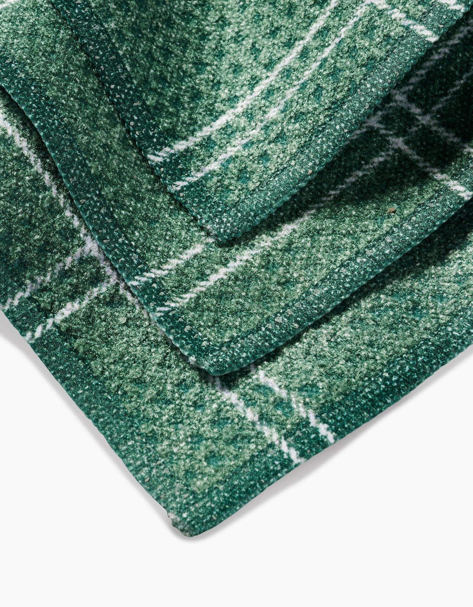 Pine Forest Plaid Geometry Dishcloth