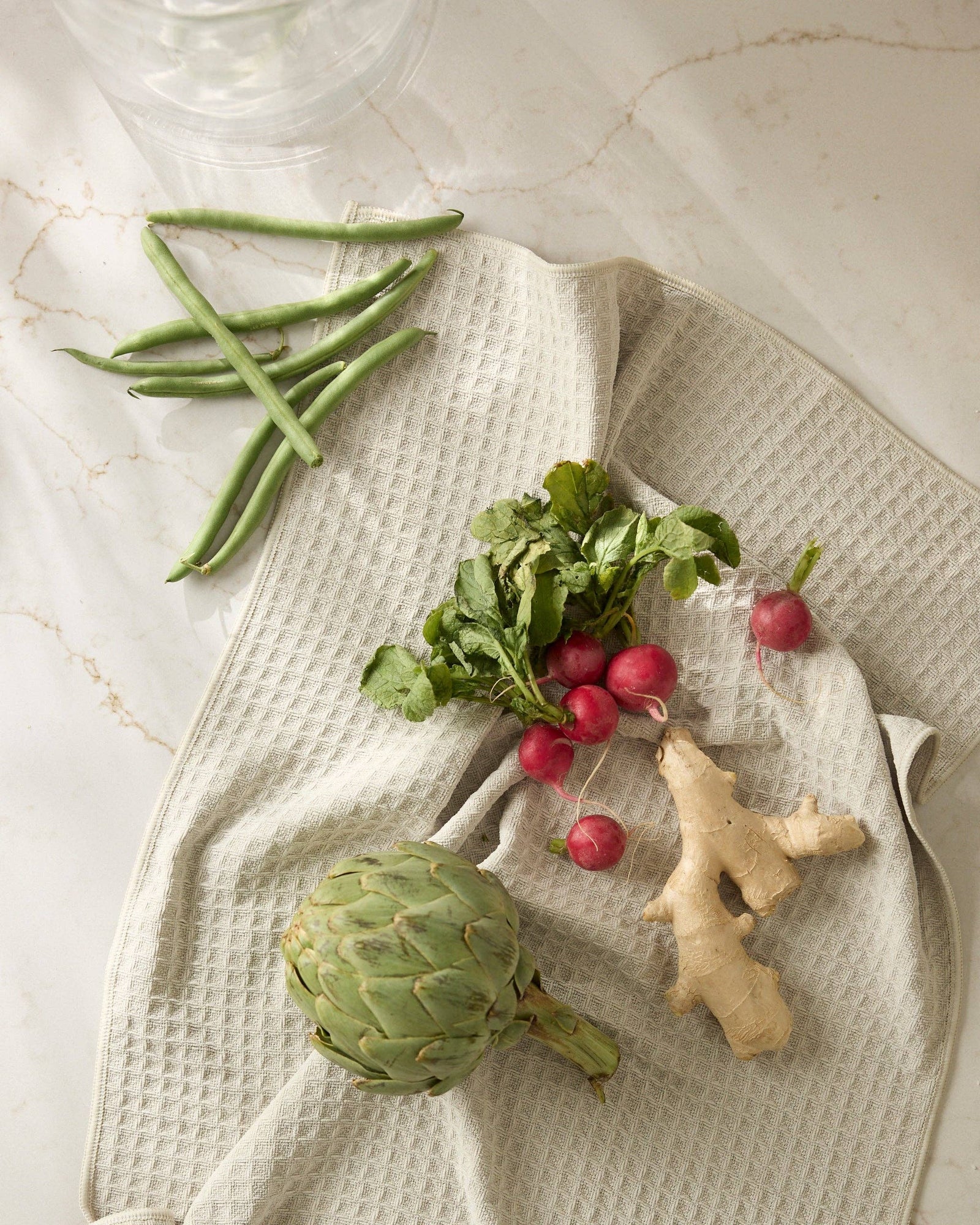 Vanilla Truffle Geometry Hand Towel