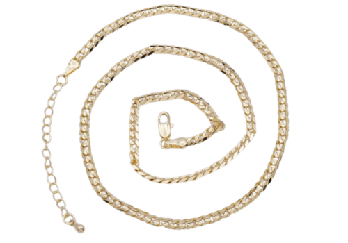 Miami Cuban Gold Curb Link Chain 18K Gold filled - 3.4mm