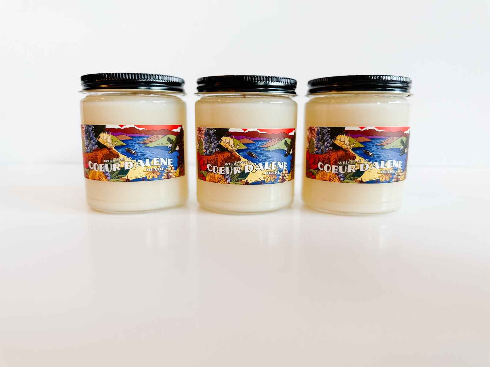 Coeur d'Alene Mural Candle - Label Designed by Brelse Lewis