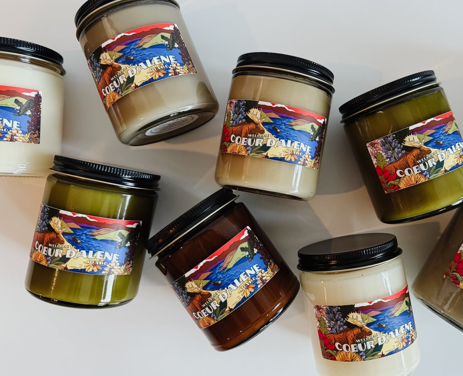 Coeur d'Alene Mural Candle - Label Designed by Brelse Lewis