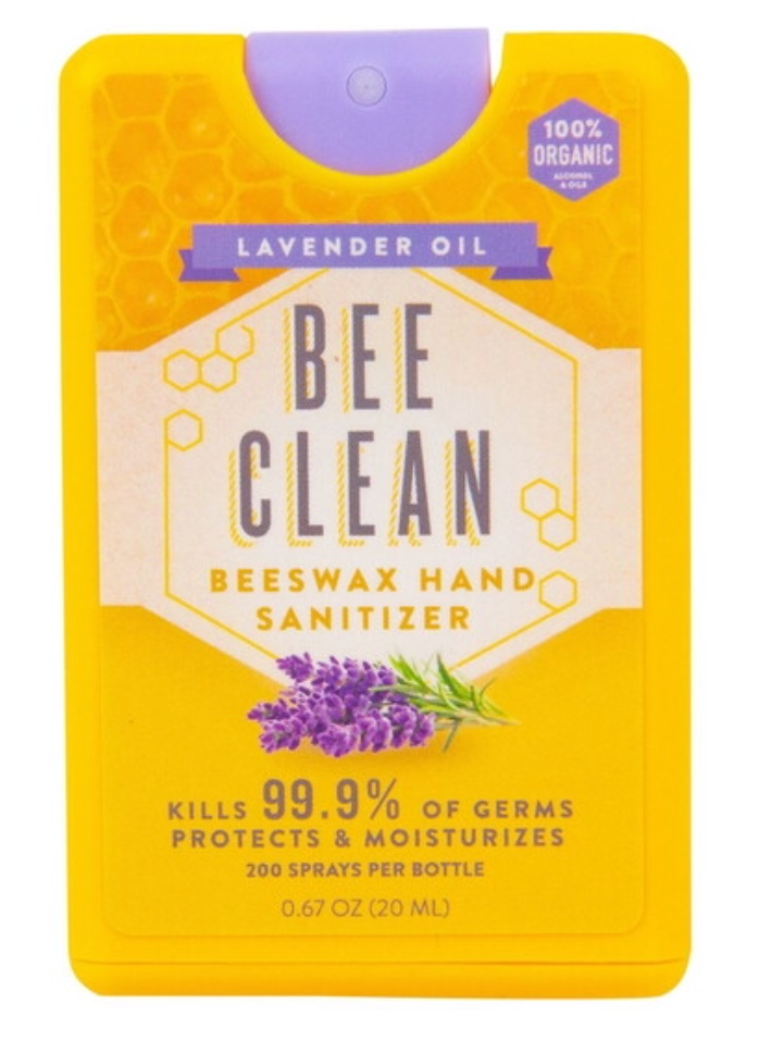 Lavender Bee Clean Organic Beeswax Hand Sanitizer