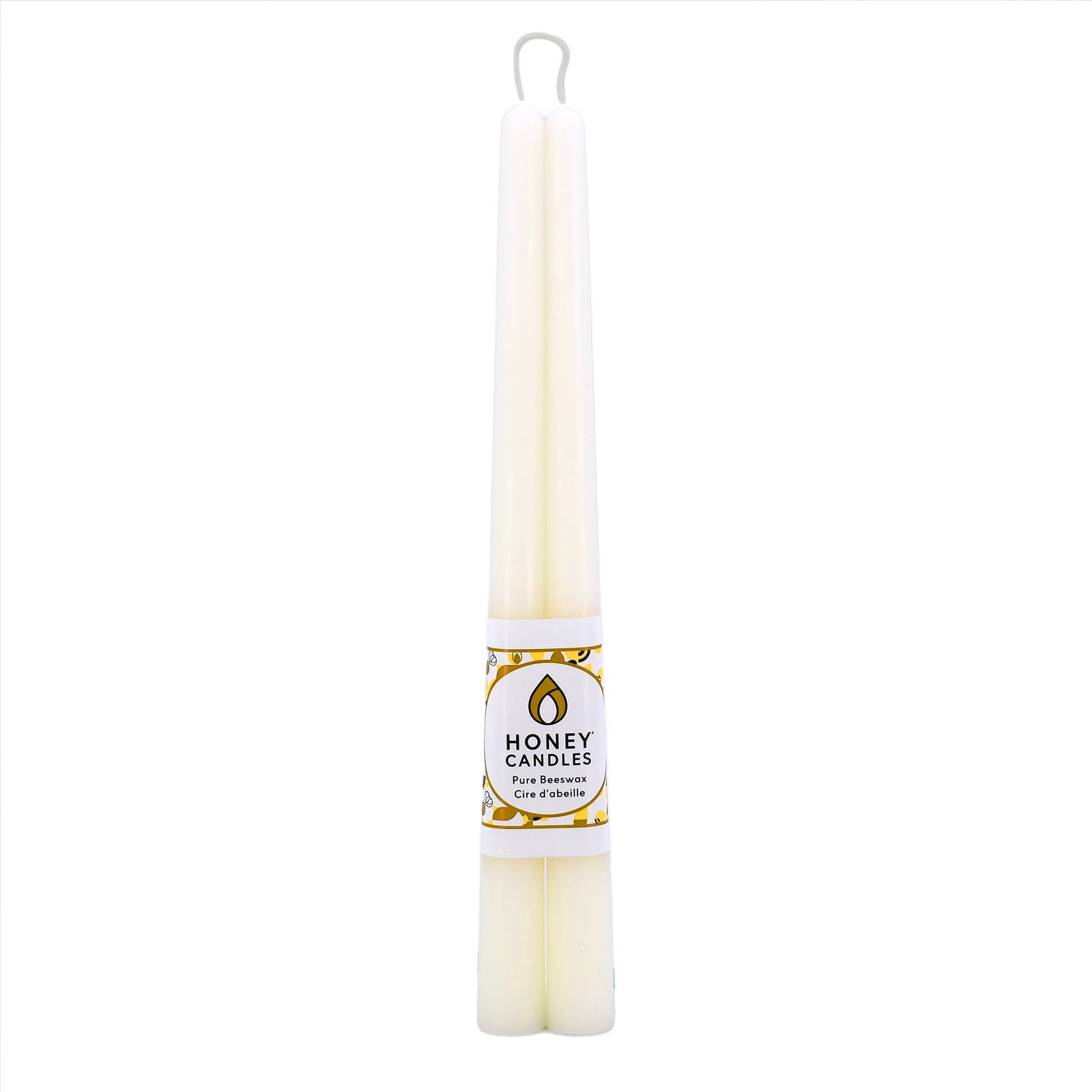 12" Beeswax Candlesticks (pair) - Pearl