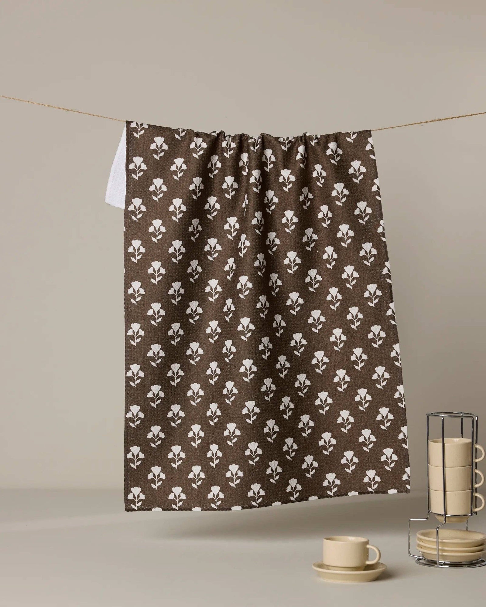 Bloom for Mom Geometry Tea Towel