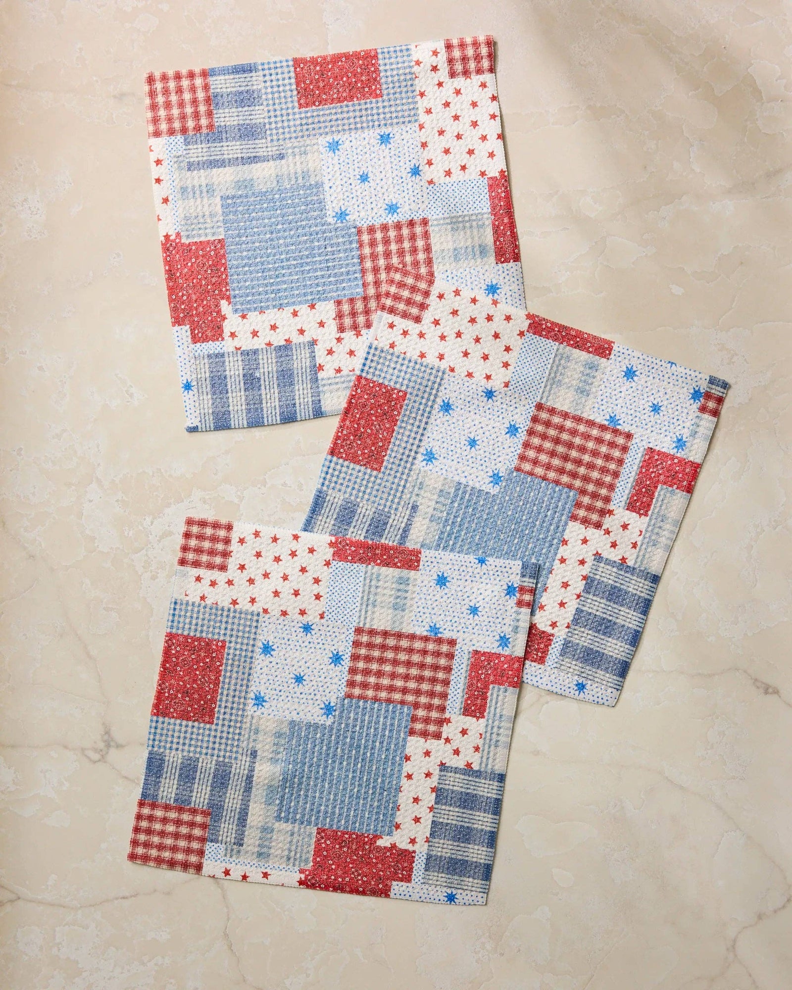 Stars and Stitches Geometry Dishcloth Set