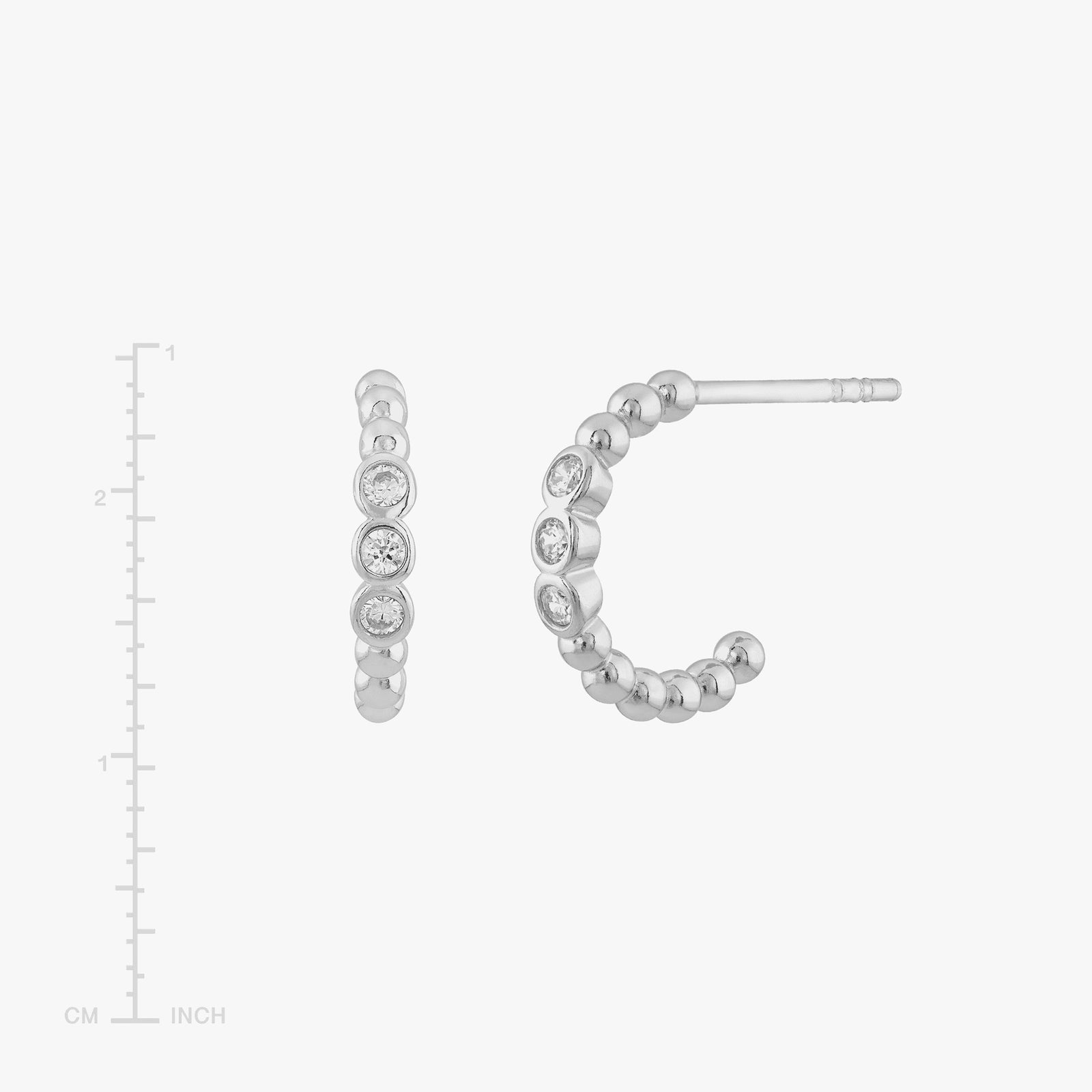 Silpada Around The Way J-Hoop Silver Earrings