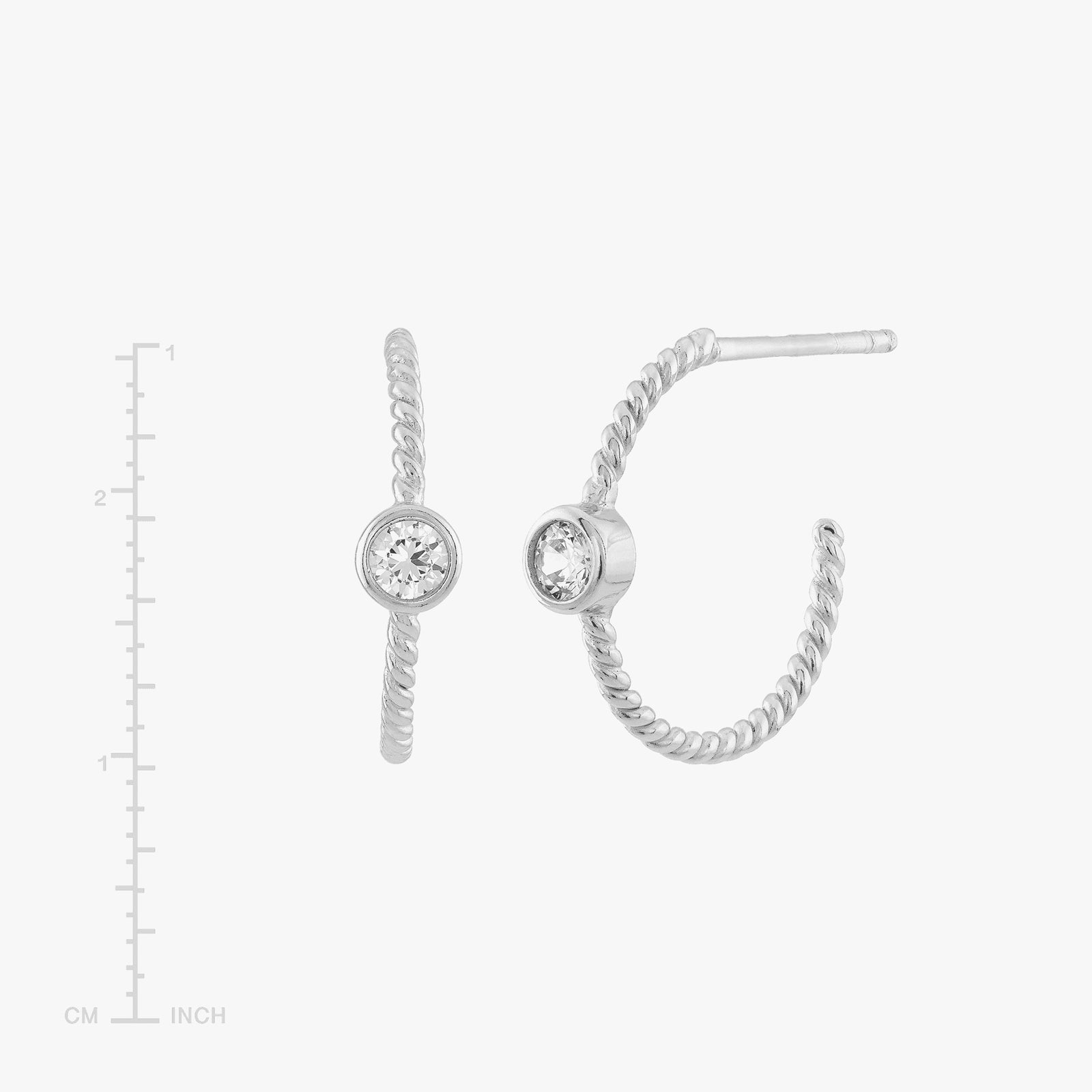 Silpada Focus on Me J-Hoop Earrings