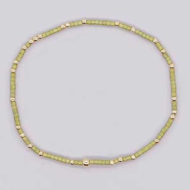 BOHO COLORFUL BALL BEADED BRACELET | 40B5178: TEAL