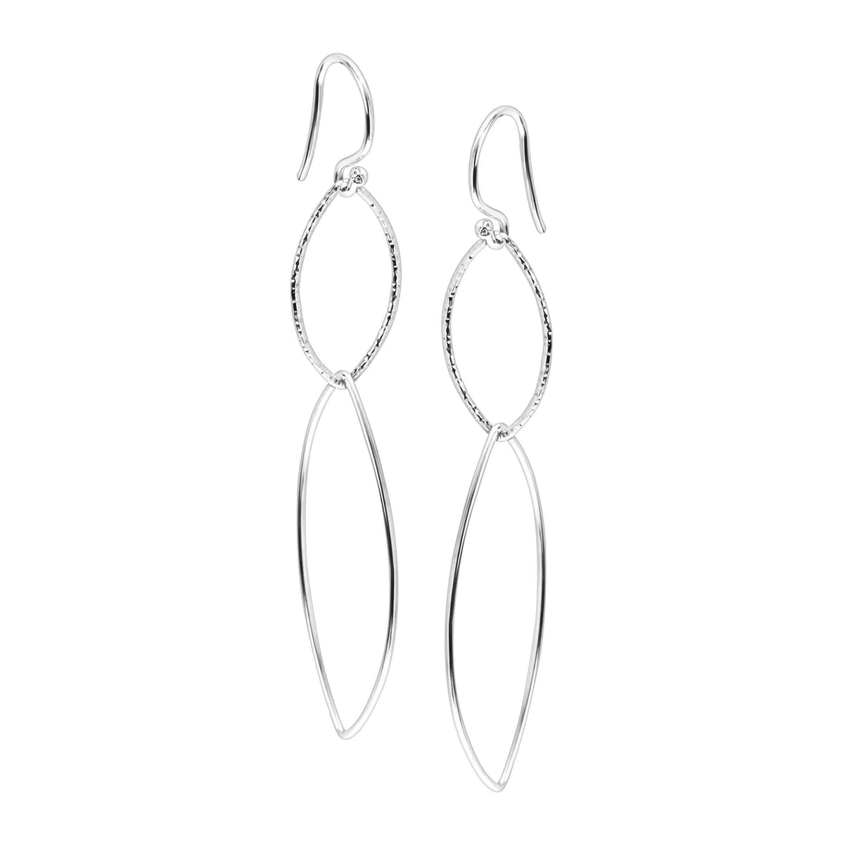 Silpada 'Interlocking' Drop Earrings in Sterling Silver 1 3/4"