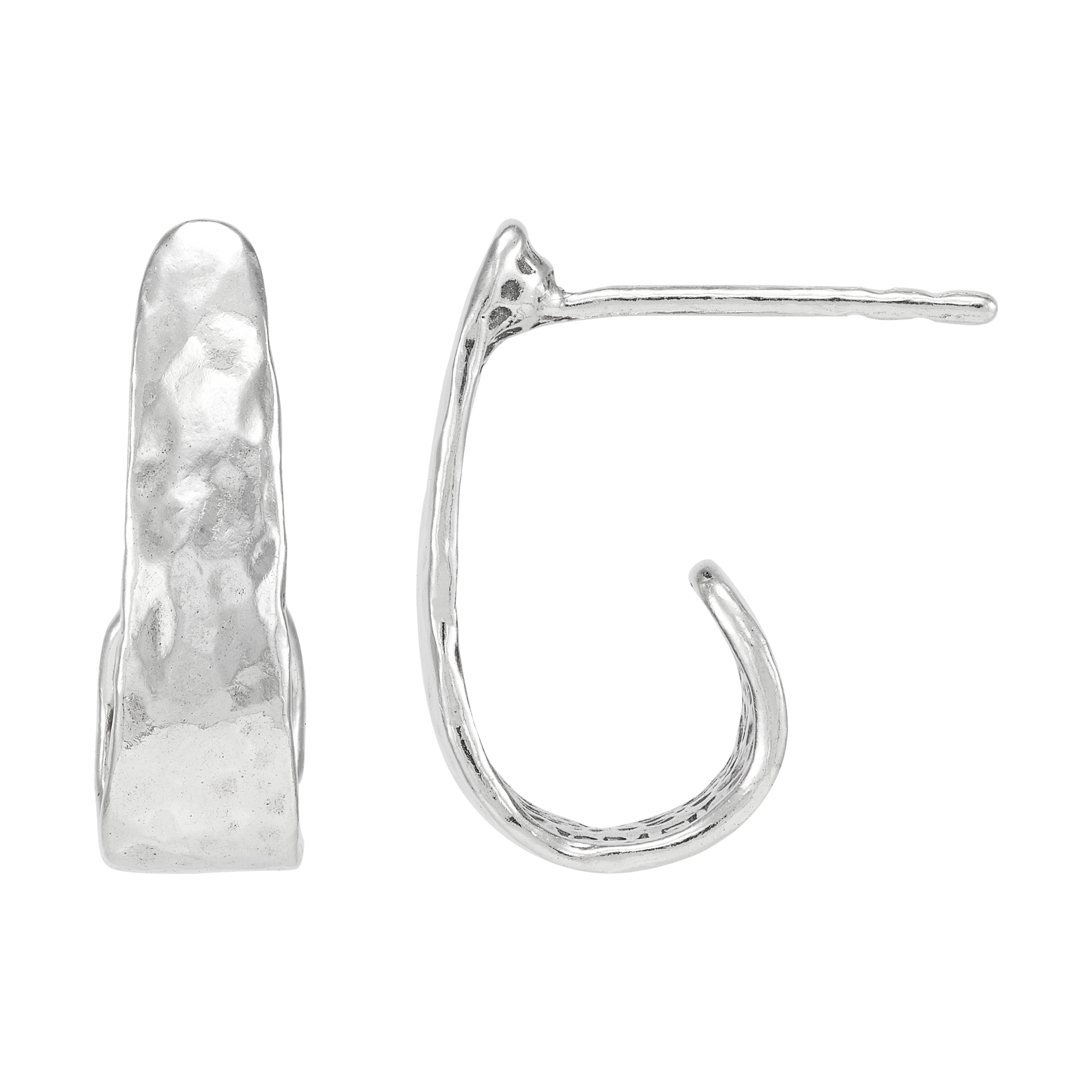 Silpada 'Revitalize' Sterling Silver J-Hoop Earrings: One Size