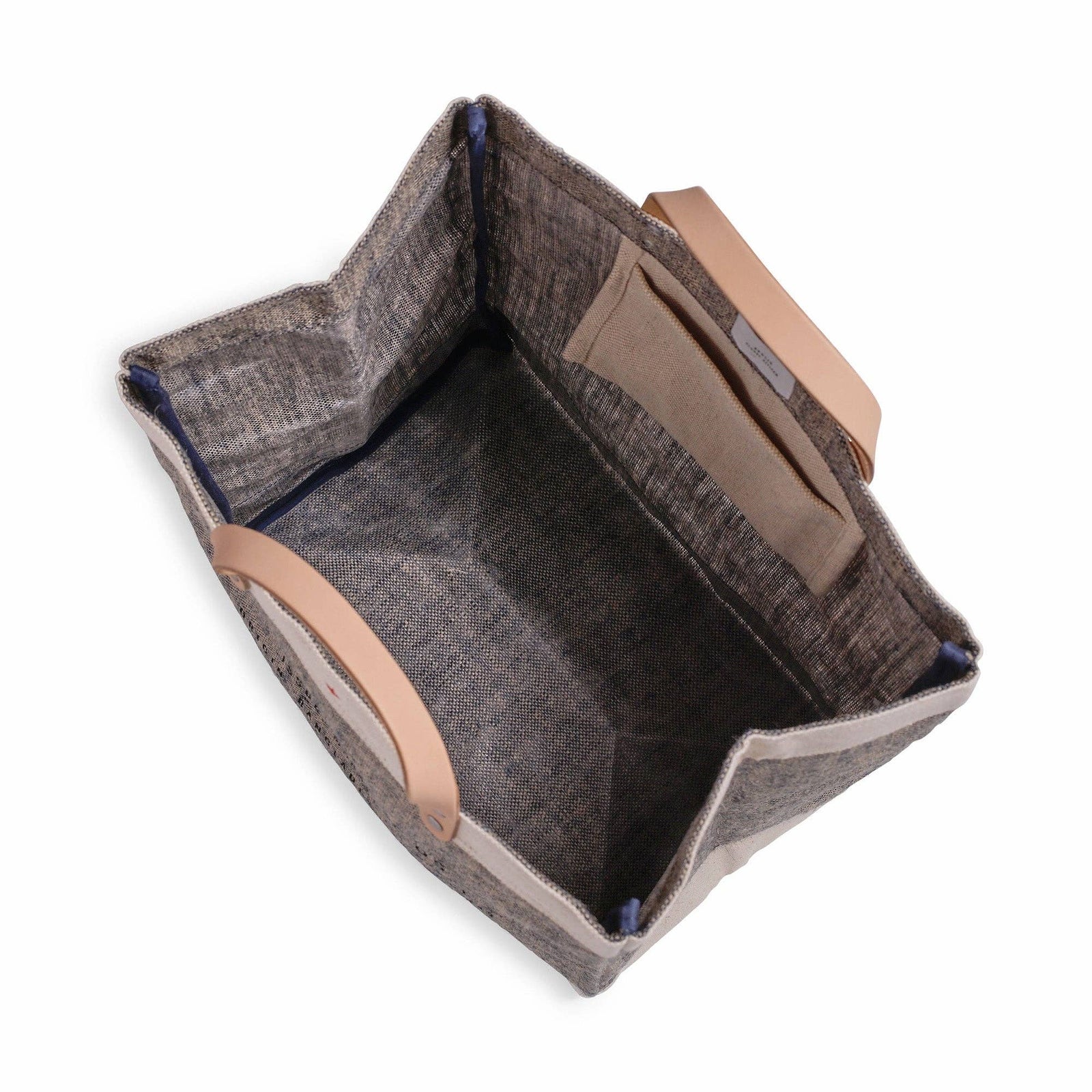 Large Market Bag in Chambray: Lake Coeur d'Alene