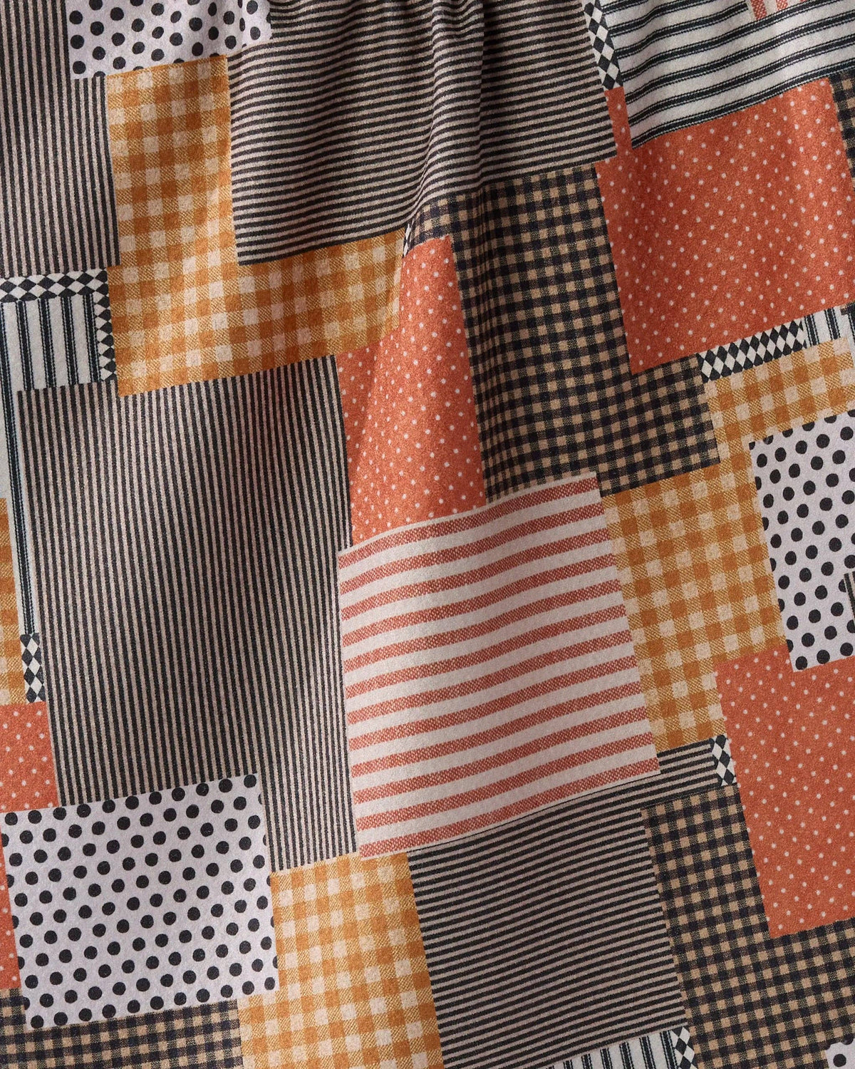 Patch and Pumpkin Geometry Tea Towel