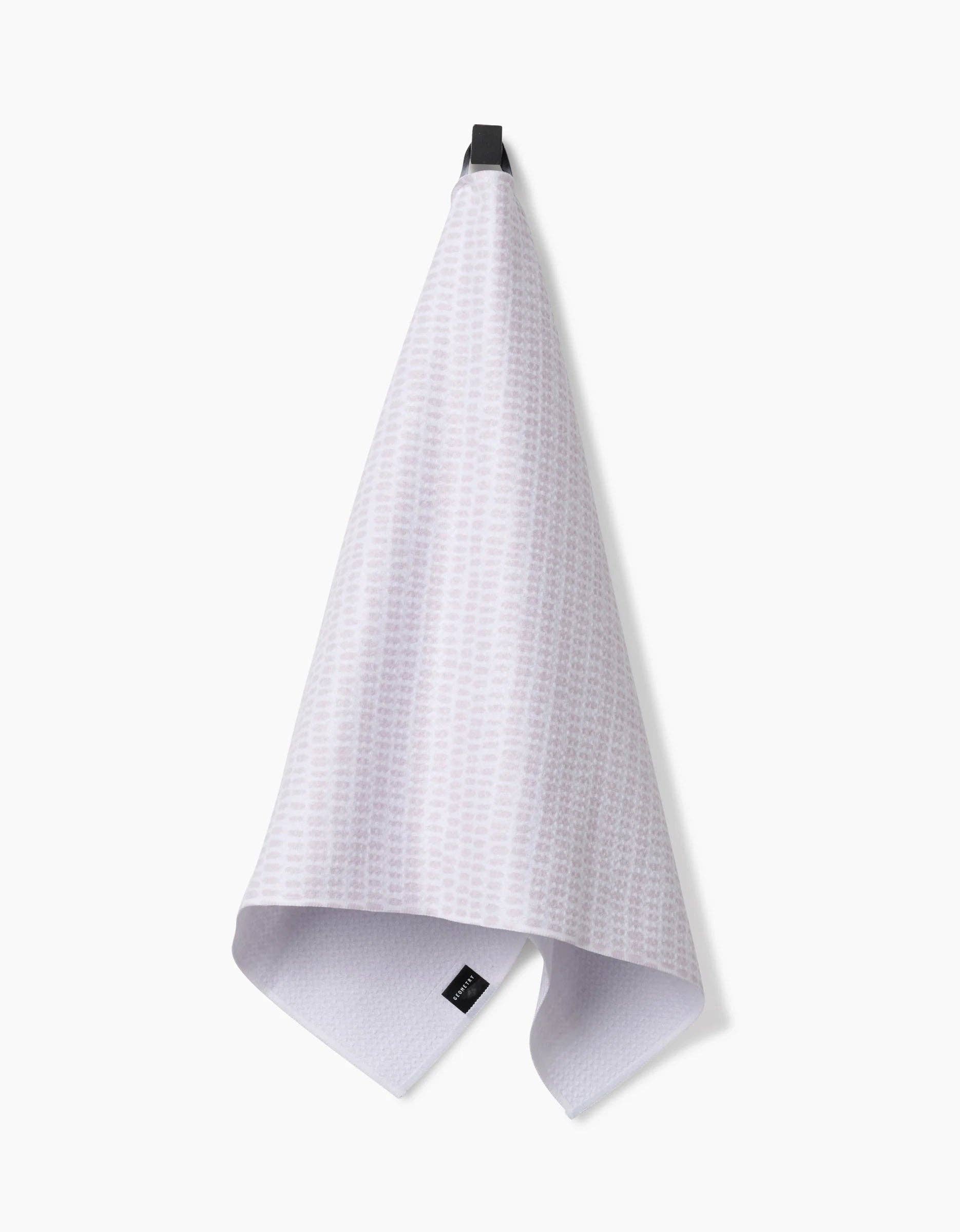Dot Dot Dot Blushed Bergamot Geometry Tea Towel