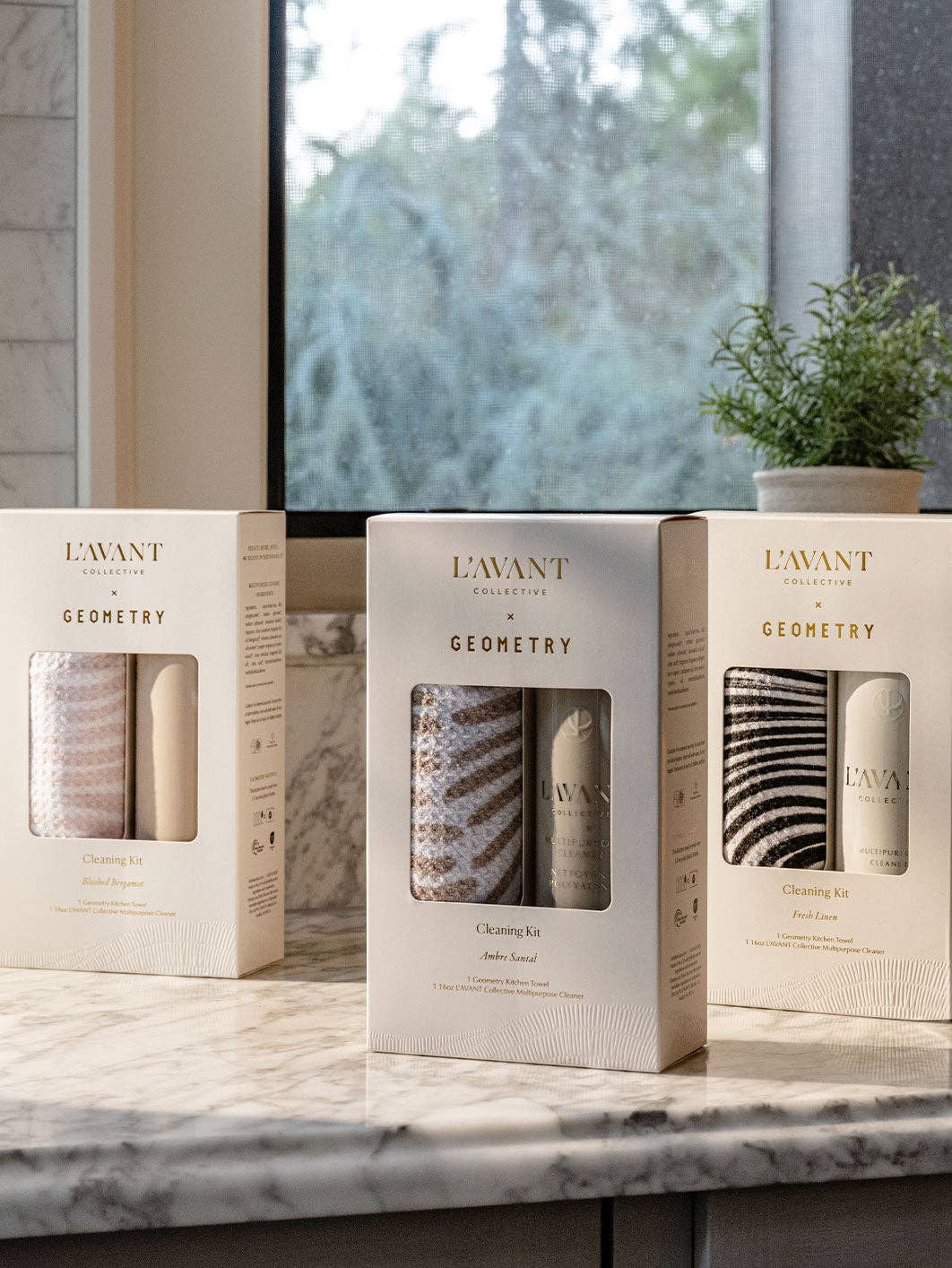 L'AVANT x Geometry Cleaning Kit - Ambre Santal