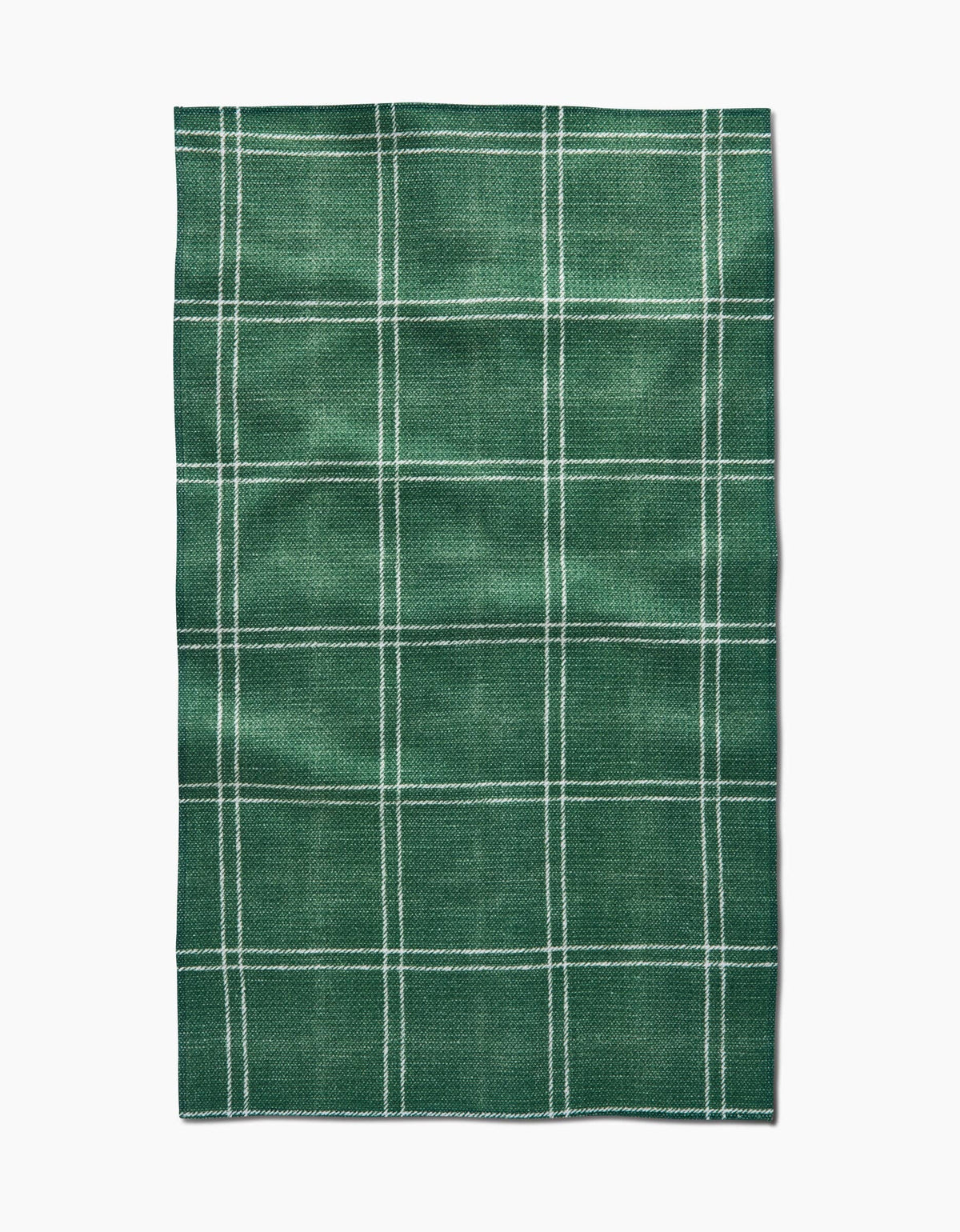 Pine Forest Plaid Geometry Tea Towel