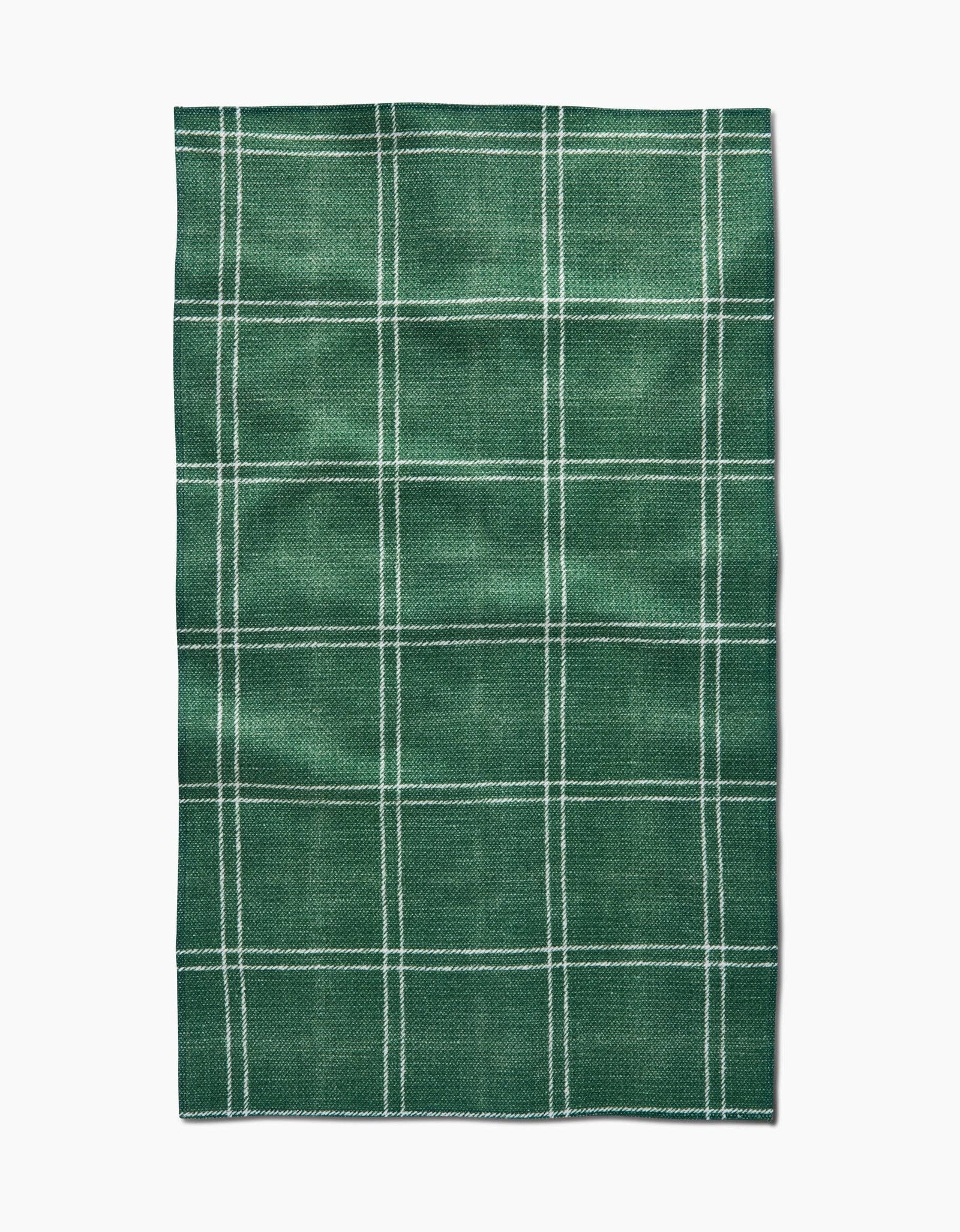 Pine Forest Plaid Geometry Tea Towel