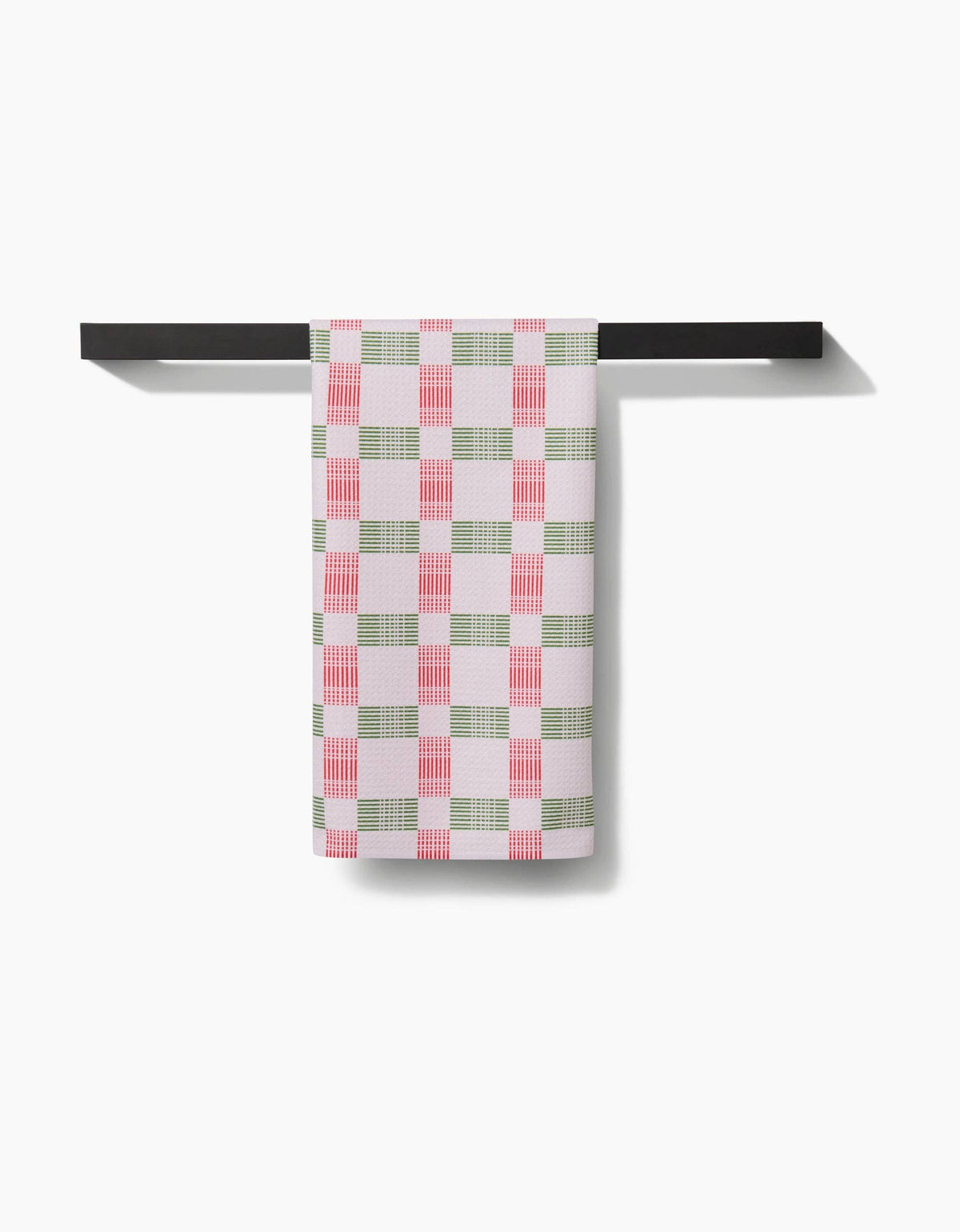 Be Merry Plaid Geometry Tea Towel