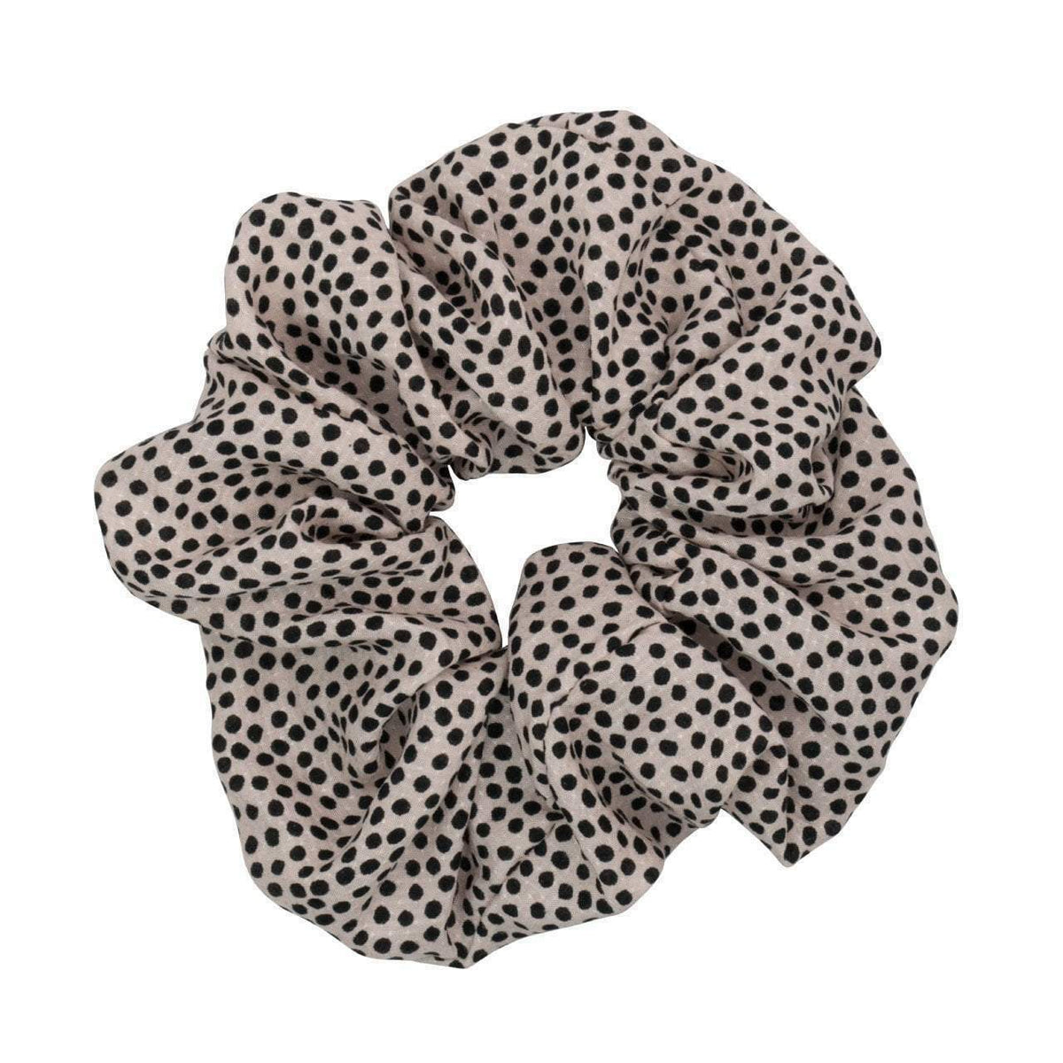 Brunch Scrunchie - Pink &amp; Black Dot