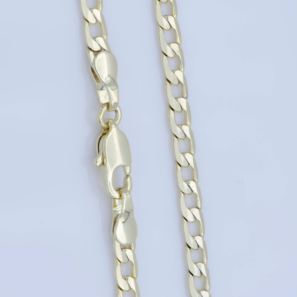 Clearance Pricing BLOWOUT 14K Gold Filled 3mm Flat Cuban Miami Curb 18 Inch Layering Chain Necklace | WA-232