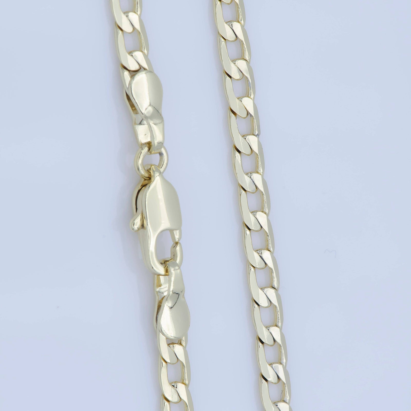 Clearance Pricing BLOWOUT 14K Gold Filled 3mm Flat Cuban Miami Curb 18 Inch Layering Chain Necklace | WA-232