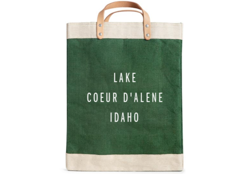 Apolis Market Bag in Field Green - Lake Coeur d'Alene