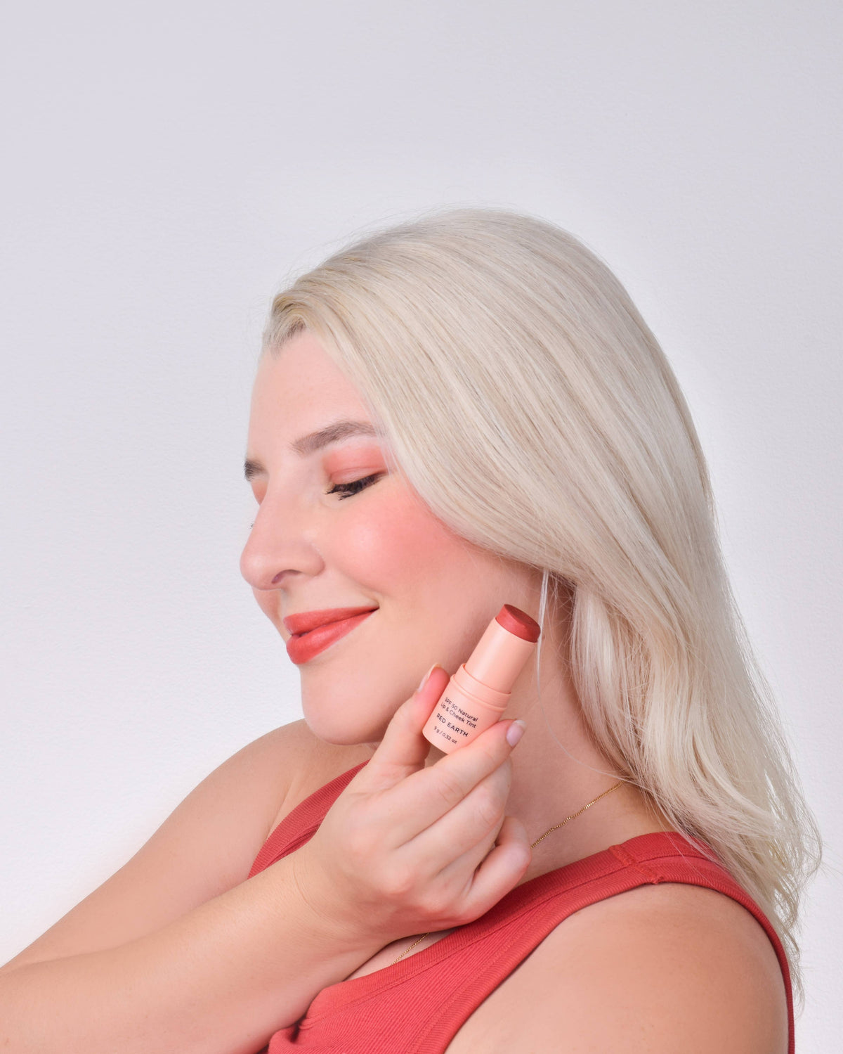 SPF 50 Natural Lip &amp; Cheek Tint - Red Earth