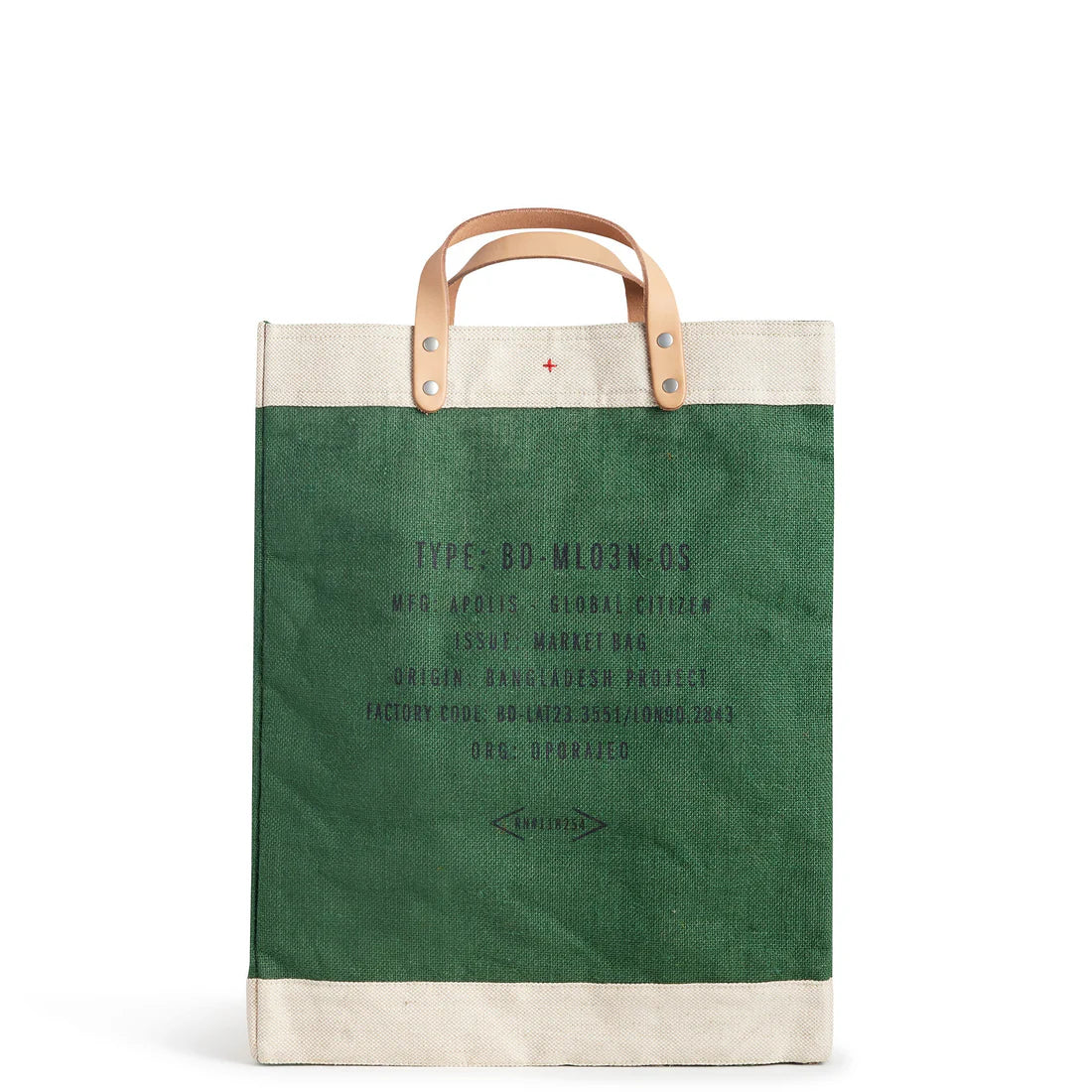 Apolis Market Bag in Field Green - Lake Coeur d'Alene