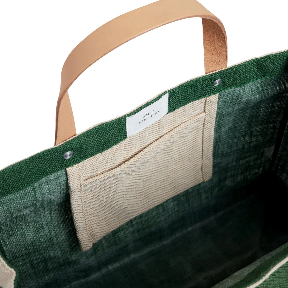 Apolis Market Bag in Field Green - Lake Coeur d'Alene