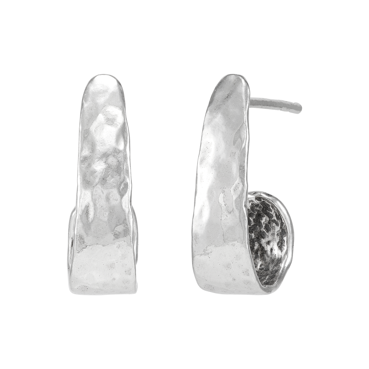 Silpada 'Revitalize' Sterling Silver J-Hoop Earrings: One Size