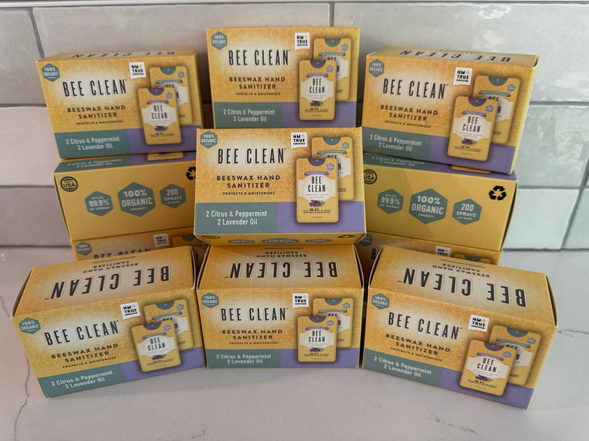 Bee Clean Organic Beeswax Hand Sanitizer-13 Combo 4 packs