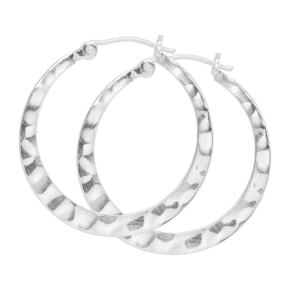Silpada &#39;Full Circle&#39; Sterling Silver Hoop Earring: Silver