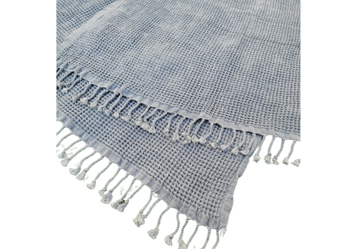 Waffle Towel - Indigo Black