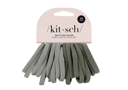 Eco-Friendly Nylon Elastics 20pc Eucalyptus