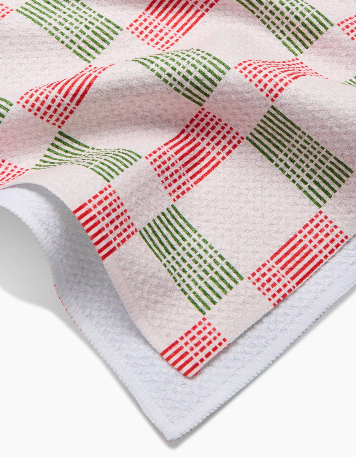 Be Merry Plaid Geometry Tea Towel