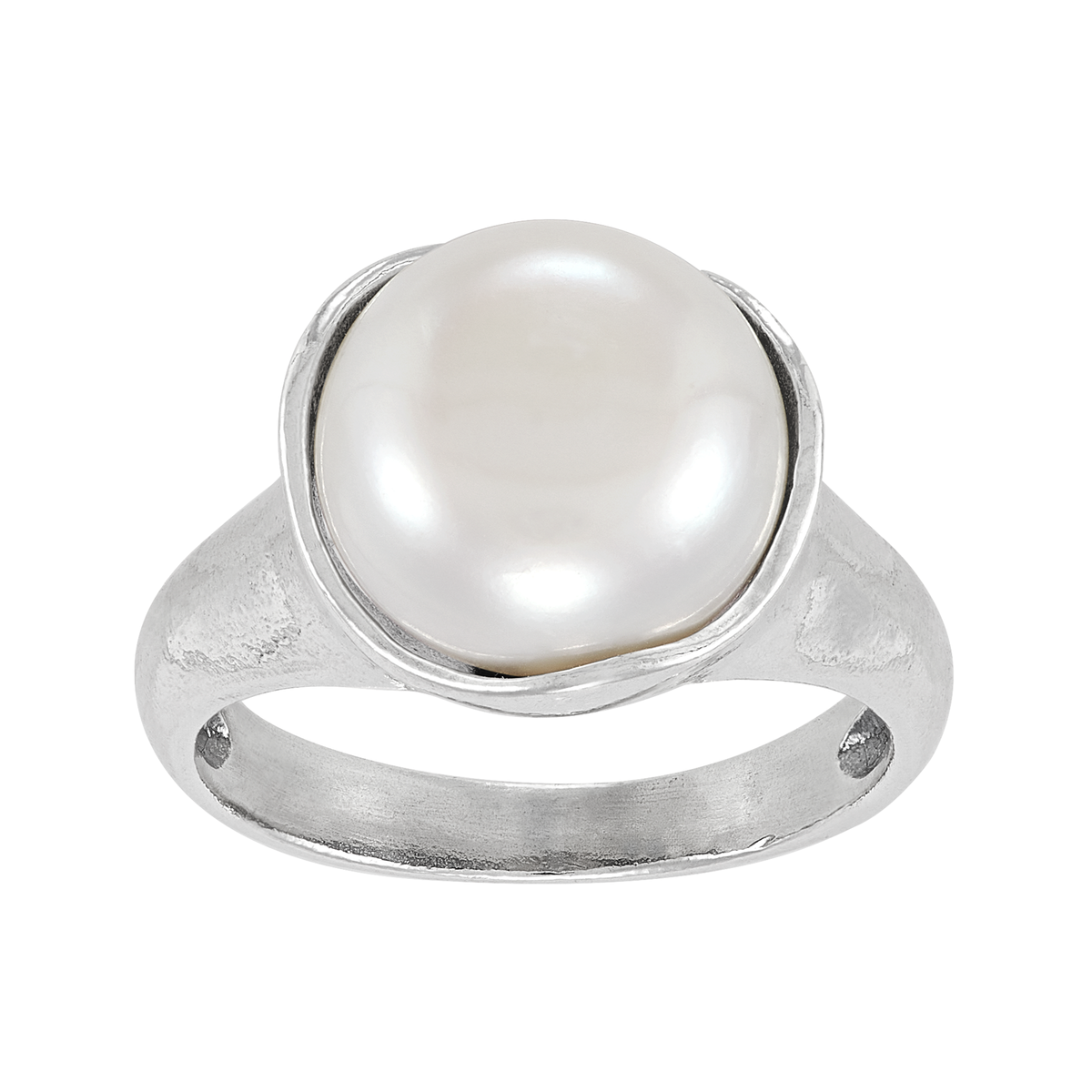 Silpada &#39;Be Poise&#39; Sterling Silver Freshwater Pearl Ring: 8
