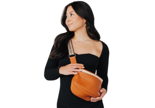 Sutton Crossbody Sling Bag - Brown