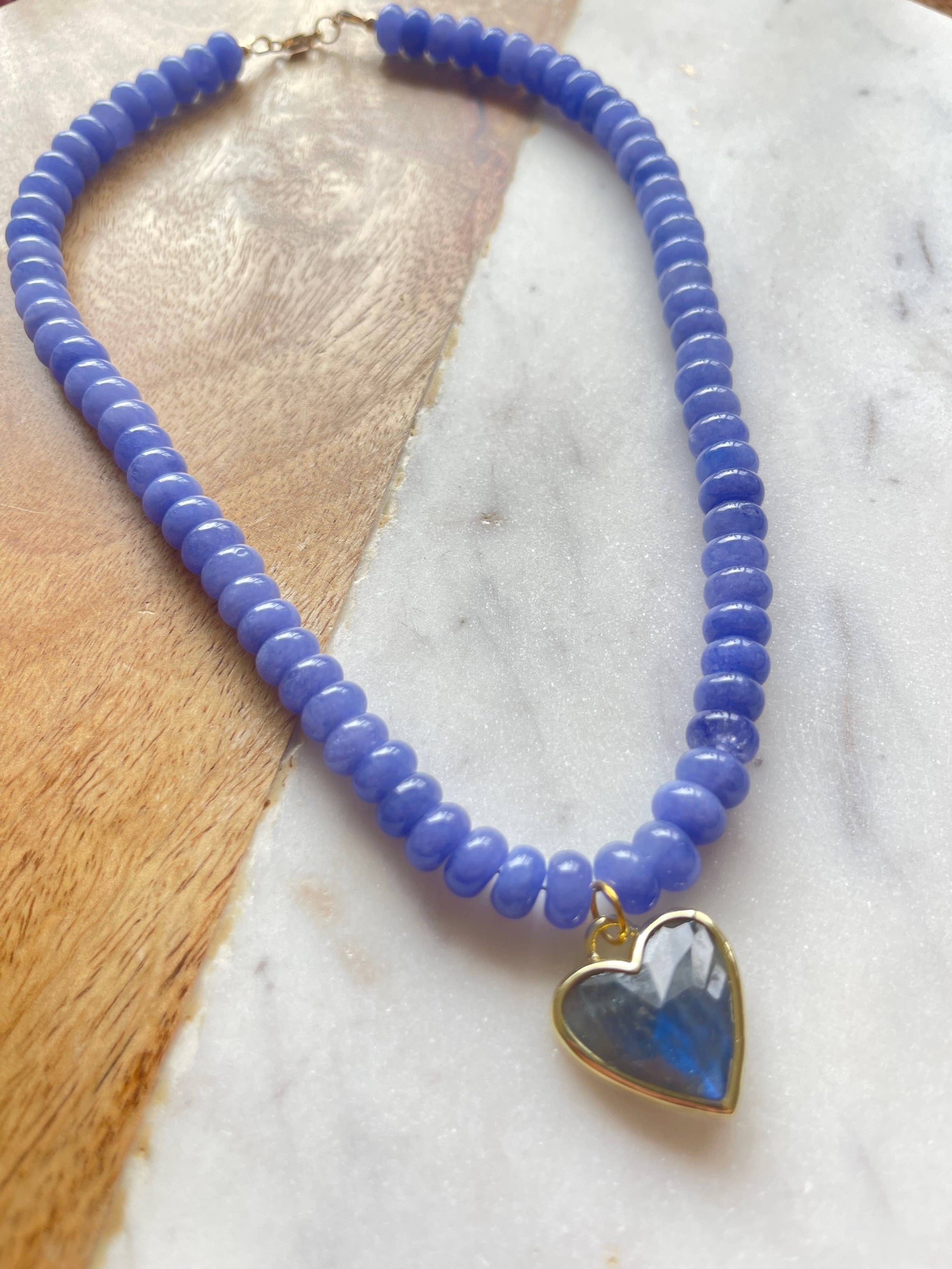 Caia Necklace New Colors Added! : Ocean Jade with Amazonite