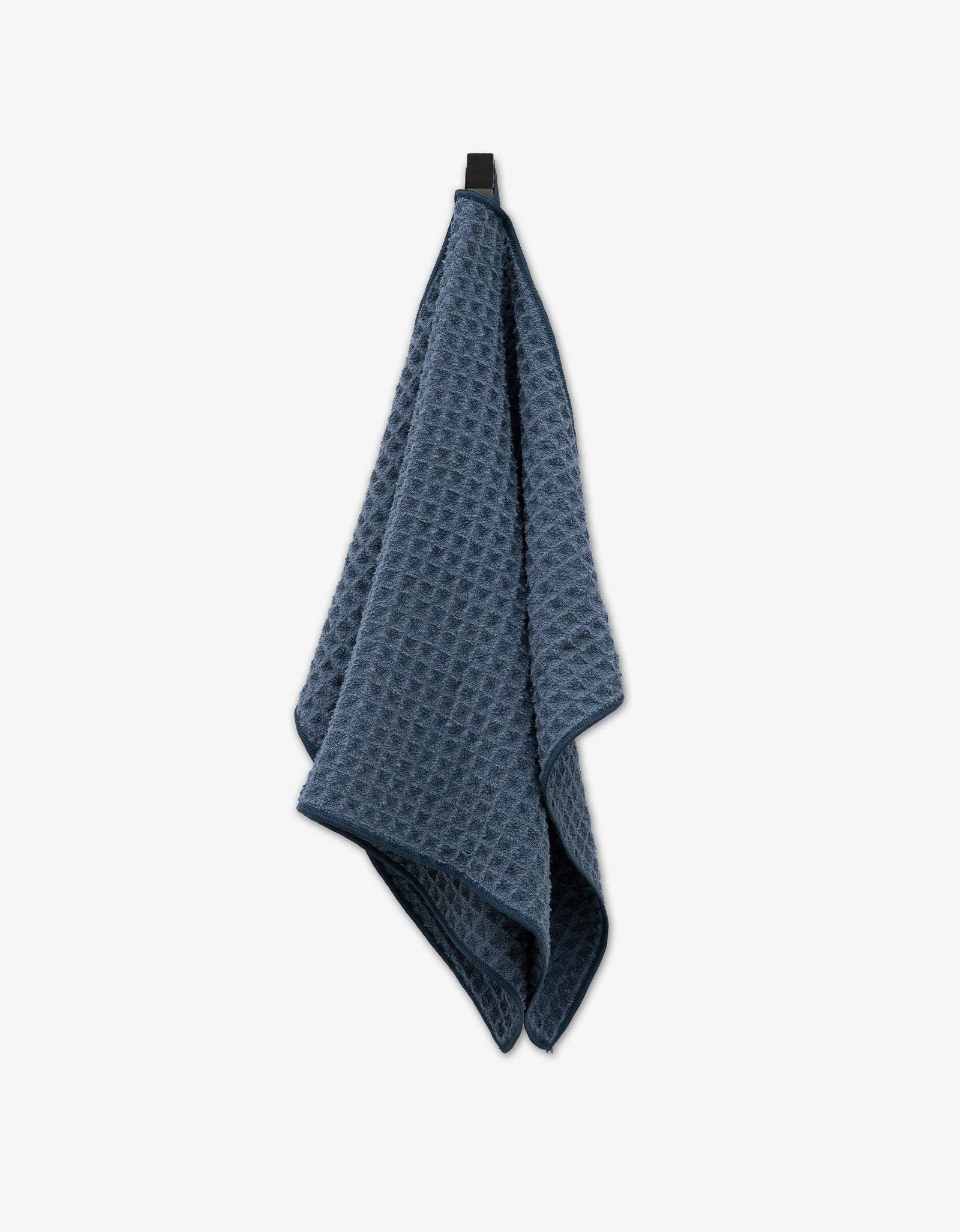 Midnight Blue Waffle Hand Towel by Geometry