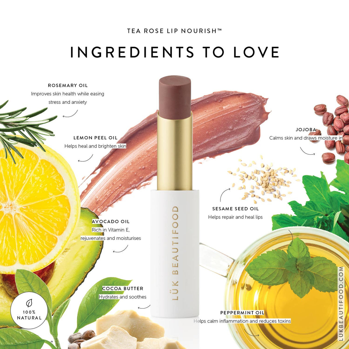 Lip Nourish™ Sheer Lipstick - Tea Rose