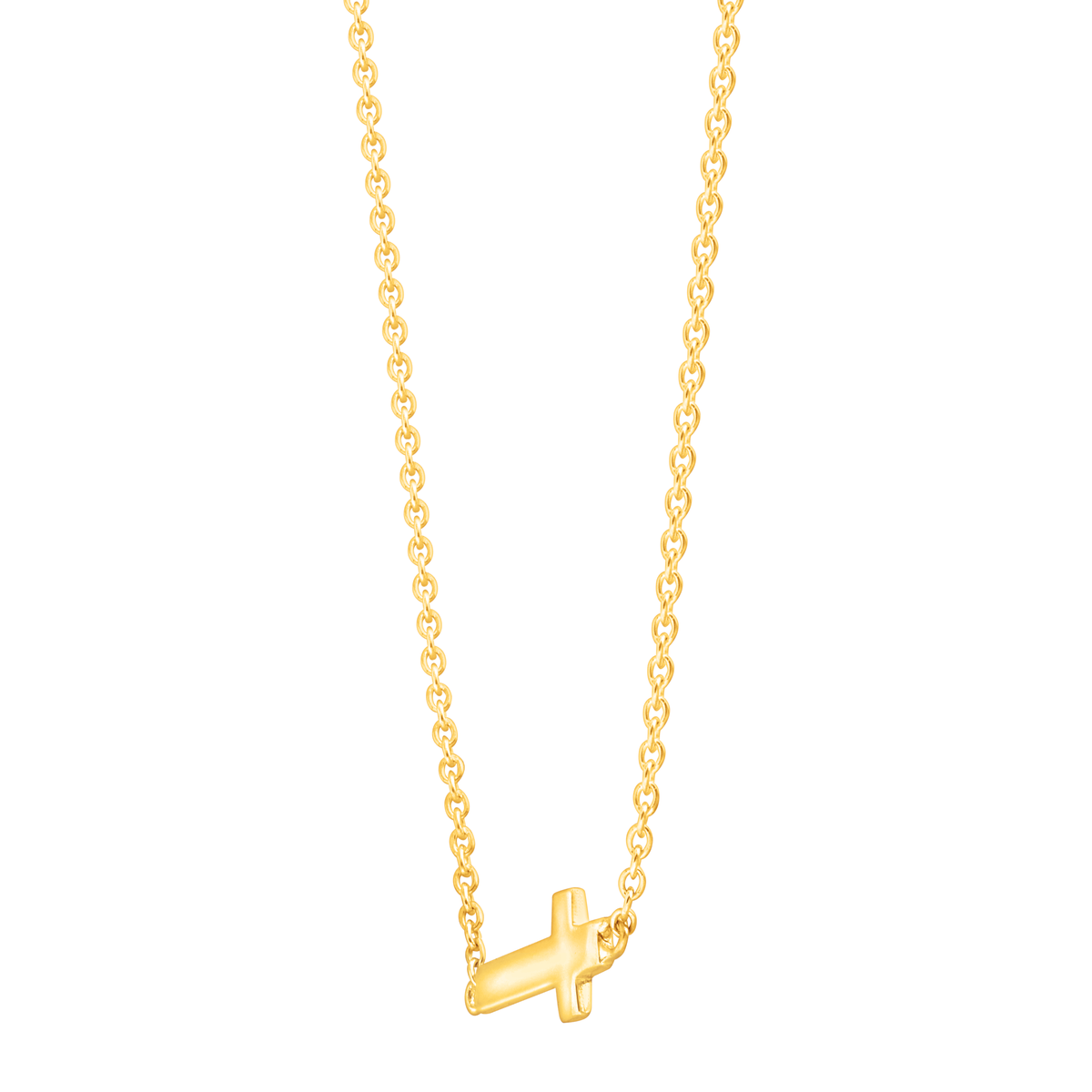 Silpada &#39;Simplex Cross&#39; Horizontal Cross Necklace in Sterlin: White