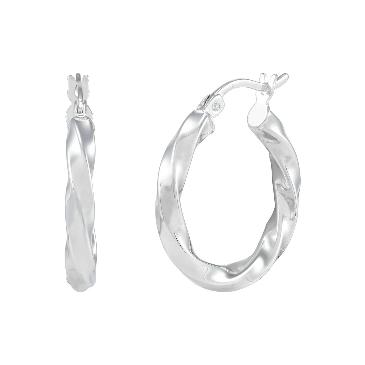 Silpada 'Simply Sweet' Hoop Earrings In Sterling 9/16