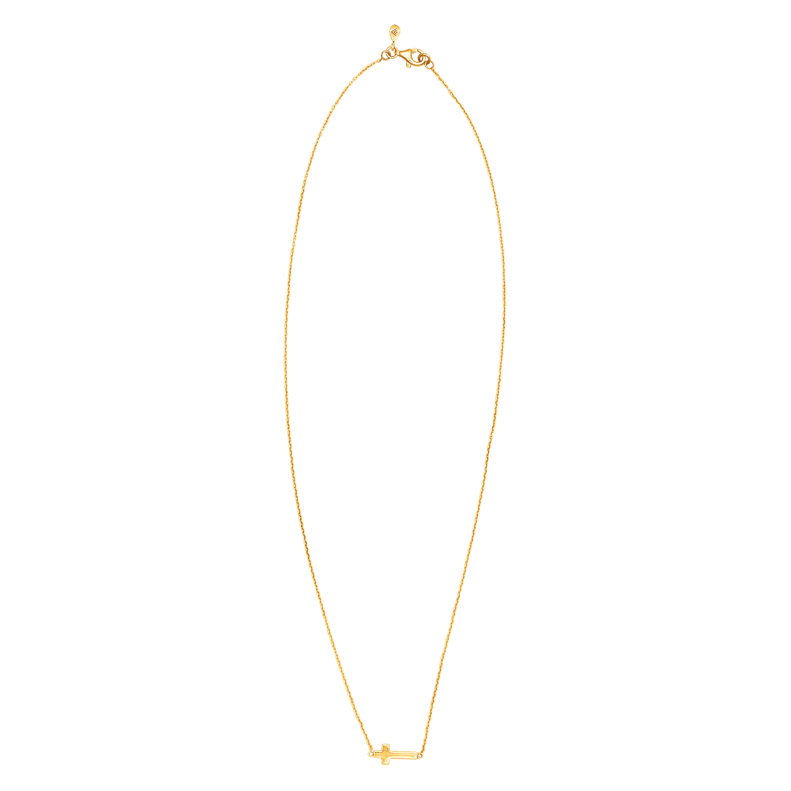 Silpada 'Simplex Cross' Horizontal Cross Necklace in Sterlin: White