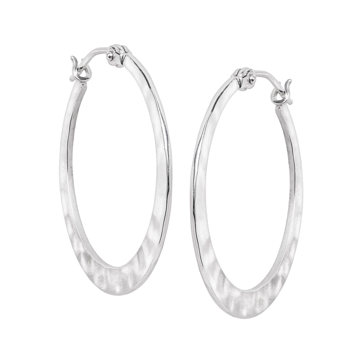Silpada &#39;Full Circle&#39; Sterling Silver Hoop Earring: Silver