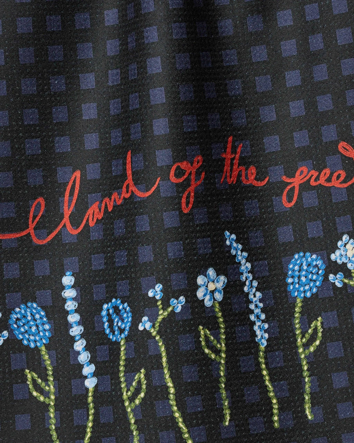 Land of Free Geometry Tea Towel
