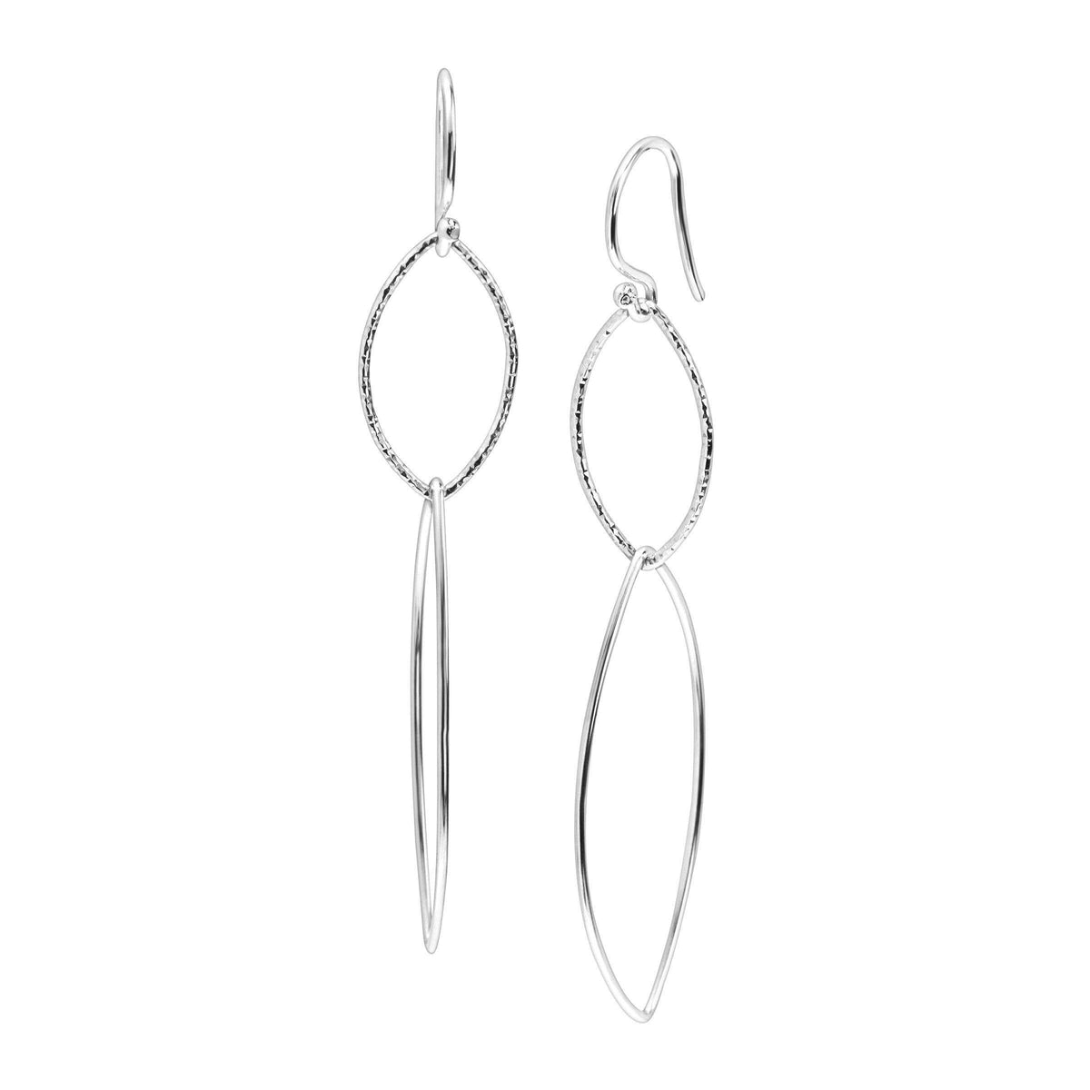 Silpada 'Interlocking' Drop Earrings in Sterling Silver 1 3/4"